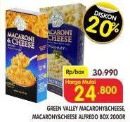Promo Harga GREEN VALLEY Macaroni & Cheese Original, Alfredo 200 gr - Superindo