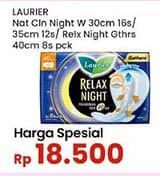 Promo Harga Laurier Natural Clean Night/Relax Night  - Indomaret