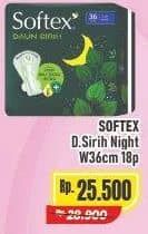 Promo Harga Softex Daun Sirih 36cm 18 pcs - Alfamart