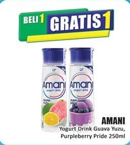 Promo Harga Amani Yoghurt Drink Purpleberry Pride, Guava Yuzu 250 ml - Hari Hari