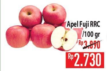 Promo Harga Apel Fuji RRC per 100 gr - Hypermart