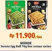 Promo Harga MONDE Serena Egg Roll All Variants 70 gr - Indomaret