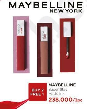 Promo Harga MAYBELLINE Super Stay Matte Ink per 2 pcs - Watsons