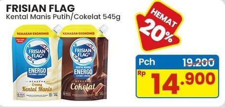Promo Harga Frisian Flag Susu Kental Manis Cokelat, Putih 545 gr - Indomaret