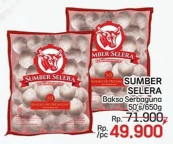 Promo Harga Sumber Selera Bakso Sapi SB Serba Guna 50 pcs - LotteMart