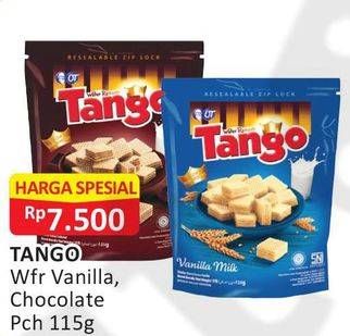 Promo Harga TANGO Wafer Chocolate, Vanilla Milk 115 gr - Alfamart