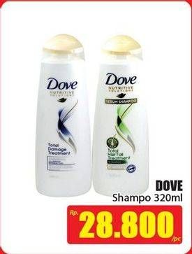 Promo Harga DOVE Shampoo 320 ml - Hari Hari