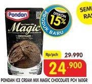 Promo Harga PONDAN Ice Cream Magic Chocolate Chocochips 160 gr - Superindo