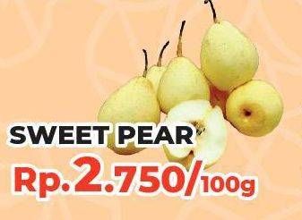 Promo Harga Pear Sweet per 100 gr - Yogya