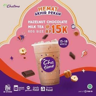 Promo Harga CHATIME Hazelnut Chocolate Milk Tea  - Chatime