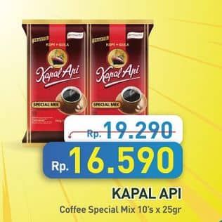 Promo Harga Kapal Api Kopi Bubuk Special Mix per 10 sachet 24 gr - Hypermart