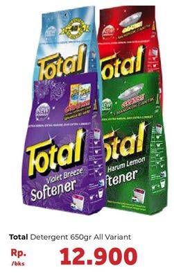 Promo Harga TOTAL Detergent Softener All Variants 650 gr - Carrefour