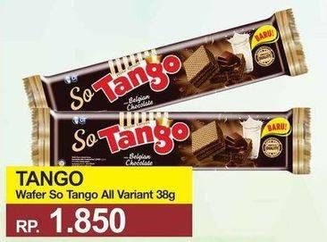 Promo Harga TANGO Wafer So Tango Belgian Chocolate 38 gr - Yogya