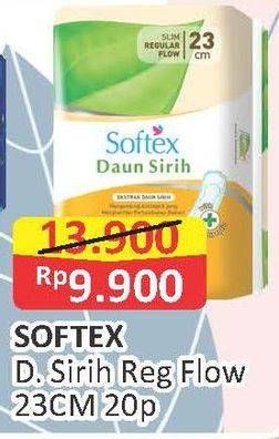 Promo Harga Softex Daun Sirih NonWing 23cm 20 pcs - Alfamart