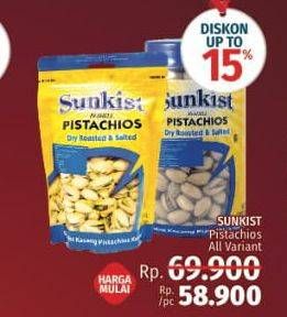 Promo Harga SUNKIST Dry Roasted Pistachio All Variants  - LotteMart