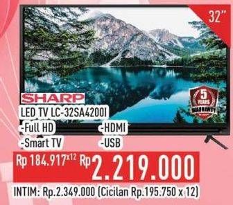 Promo Harga Sharp LC-32SA4200i | LED TV  - Hypermart