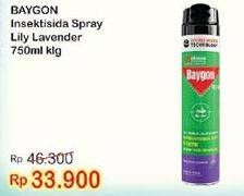 Promo Harga BAYGON Insektisida Spray Lavender 750 ml - Indomaret