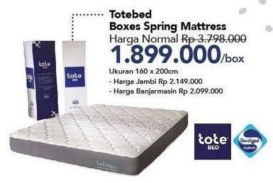 Promo Harga AIRLAND Tote Bed Spring Mattress 160x200cm  - Carrefour