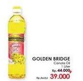 Promo Harga GOLDEN BRIDGE Canola Oil 1 ltr - LotteMart