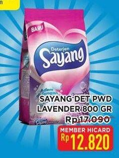Promo Harga Sayang Detergent Powder Lavender 800 gr - Hypermart