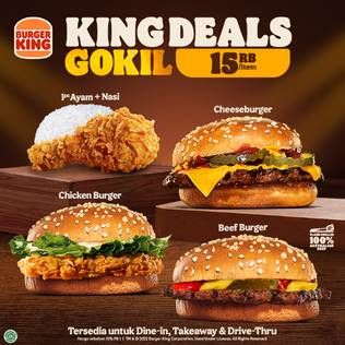 Promo Harga Burger King King Deals  - Burger King