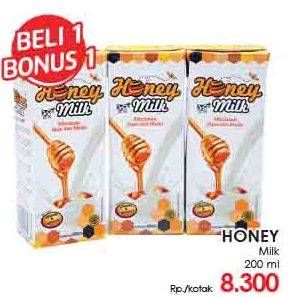 Promo Harga MADU NUSANTARA Honey Milk 200 ml - LotteMart