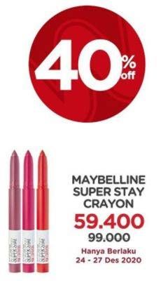 Promo Harga MAYBELLINE Superstay Ink Crayon  - Watsons