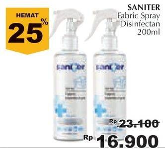 Promo Harga SANITER Fabric Disinfectant Spray 200 ml - Giant