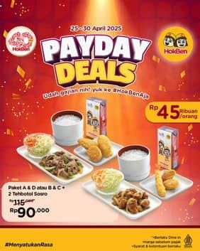 Promo Harga Payday Deals  - HokBen