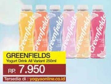 Promo Harga Greenfields Yogurt Drink All Variants 250 ml - Yogya