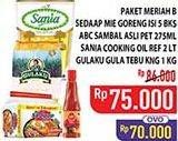 SEDAAP Mie Goreng + ABC Sambal + SANIA Minyak Goreng + GULAKU Gula Tebu