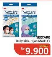 Promo Harga 3M NEXCARE Masker Daily Kids, Daily Hijab 3 pcs - Alfamidi