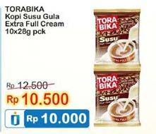 Promo Harga Torabika Tora Susu per 10 sachet 28 gr - Indomaret