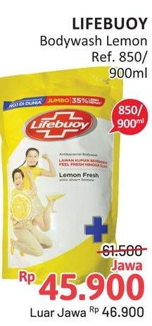Promo Harga Lifebuoy Body Wash Lemon Fresh 850 ml - Alfamidi