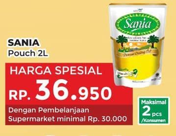 Promo Harga Sania Minyak Goreng 2000 ml - Yogya