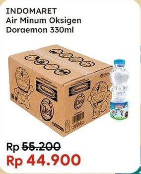 Promo Harga Indomaret Air Minum Dengan Oksigen Doraemon per 24 botol 330 ml - Indomaret
