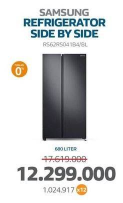 Promo Harga Samsung RS62R5041B4/SE | Refrigerator SBS 647 L BL  - Electronic City