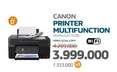 Promo Harga Canon Pixma G4770  - Electronic City