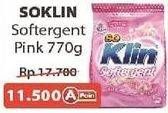 Promo Harga SO KLIN Softergent Rossy Pink 770 gr - Alfamart