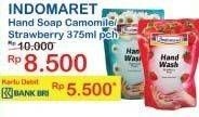 Promo Harga INDOMARET Hand Wash Camomile, Strawberry 375 ml - Indomaret