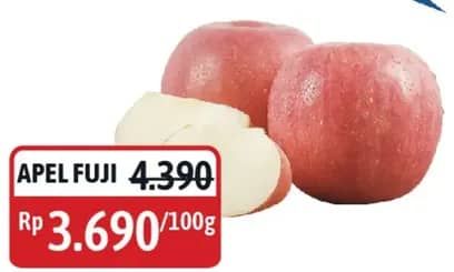 Promo Harga Apel Fuji per 100 gr - Alfamidi