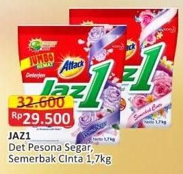 Promo Harga Attack Jaz1 Detergent Powder Semerbak Cinta, Pesona Segar 1700 gr - Alfamart