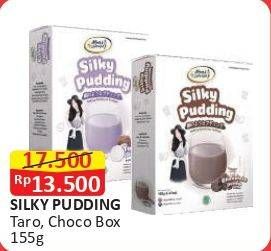 Promo Harga Silky Pudding Puding Bertekstur Lembut Taro, Chocolate 155 gr - Alfamart