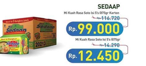 Promo Harga Sedaap Mie Kuah Soto per 40 pcs 75 gr - Hypermart