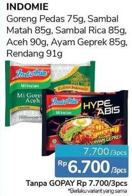 Promo Harga Mie Goreng Aceh/Rendang/Geprek/Rica Rica/Matah 3s  - Alfamidi