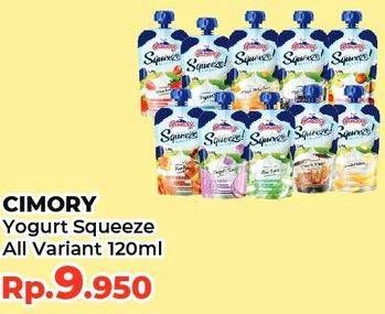 Promo Harga CIMORY Squeeze Yogurt All Variants 120 ml - Yogya
