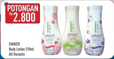 Promo Harga SHINZUI Body Lotion All Variants 210 ml - Hypermart