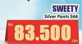 Promo Harga Sweety Silver Pants S66 66 pcs - Hari Hari