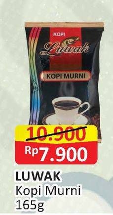 Promo Harga Luwak Kopi Murni Premium 165 gr - Alfamart