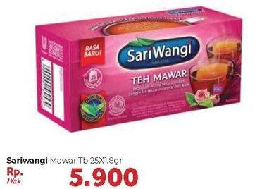 Promo Harga Sariwangi Teh Mawar 25 pcs - Carrefour